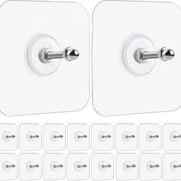 e-ecl Self Adhesive Sticker Hanger | No-Drill Plastic Wall Hooks Hook 18-picture-47