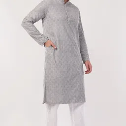 sypher boutique Men Cotton Blend Kurta Pyjama Set image 5