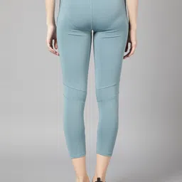 cosvos Solid Women Light Blue Tights image 2