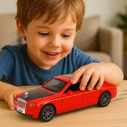 ignite Rolls Royce Phantom Car 1:36 Scale Diecast Alloy Pull-Back Model Toys for Kids image 5
