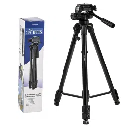 HIFFIN HF-3600 167.5cm Adjustable Tripod for Mobile and Camera (Multi Level Locking, Black) image 4