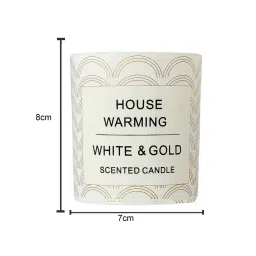 tayhaa Rose Lime Basil White Wax Scented Candle image 5