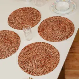 hosta homes Set of 4 Pure Cotton Geometric Print Digitally Printed Table Runners-picture-36