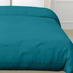 RF RELAXFEEL Blue Checked Heavy Winter 233 GSM Single Bed Quilt image 2