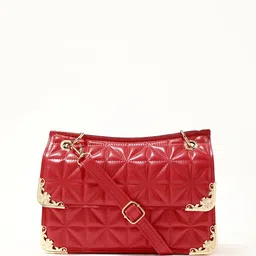 LULU & SKY Textured PU Structured Sling Bag-picture-9