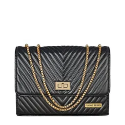 FLYING BERRY Black PU Structured Sling Bag image 2