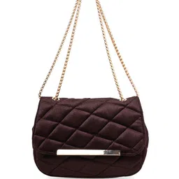 MARKQUES Geometric Textured Suede Structured Sling Bag with Quilted-picture-19
