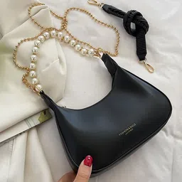 SYGA Leather Structured Shoulder Bag image 1