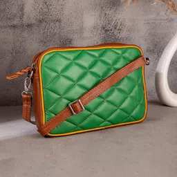 Abelardo De Moda Leather Structured Quilted Sling Bag-picture-46
