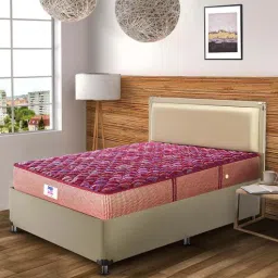peps india Springkoil Normal Top Reversible 8 Inch Bonnell Spring Single Size Mattress-picture-18