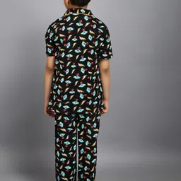 Ninos Dreams Boys Conversational Printed Pure Cotton Night Suit image 3