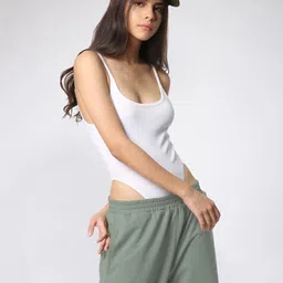 COLOR CAPITAL Ribbed High Cut Bodysuit-picture-36