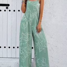 all about you Printed Shoulder Straps Basic Jumpsuit-picture-27