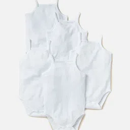 Giggles by Babyshop Infant Boys Pack Of 5 Cotton Bodysuit-image-21