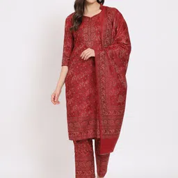 Zamour Ethnic Motif Woven Design Unstitched Dress Material-picture-26