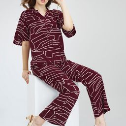 Zeyo Geometric Printed Co-Ords-picture-36
