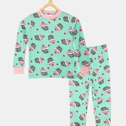 Wyld Sprog Kids Printed Night suit-image-39