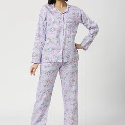 Pyjama Party Women Printed Night suit-picture-12
