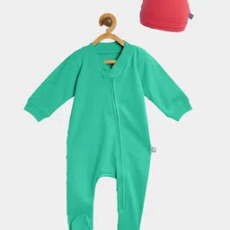 cherrytoes Unisex Kids Green &Red Baby apparel zip sleepsuit-picture-26