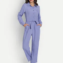ESSQUE Blue Basic Jumpsuit-picture-30