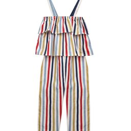 a.t.u.n. A T U N Girls Blue & White Striped Basic Jumpsuit with Layered-picture-7