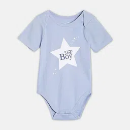 Broon Infant Boys Printed Envelop Neck Cotton Bodysuit-picture-37