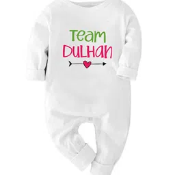 Zeezeezoo Kids Typography Printed Pure Cotton Bodysuit-image-13