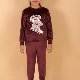 Stuffie Land Girls Applique Night Suit image 1