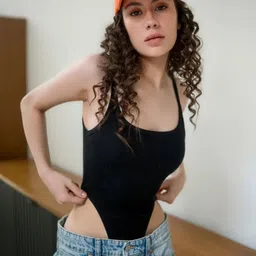 COLOR CAPITAL Ribbed High Cut Bodysuit image 3