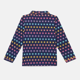mackly Girls Conversational Printed Shirt With Pyjamas image 3