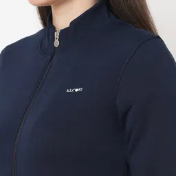 Sweet Dreams Women Navy Blue Solid Tracksuit image 2