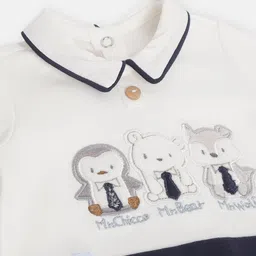 Chicco Infants Boys Graphic Printed Pure Cotton Sleepsuit image 3