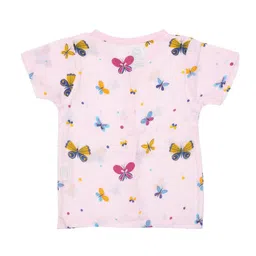 A Toddler Thing Kids Floral Printed Organic Cotton Night suit image 2