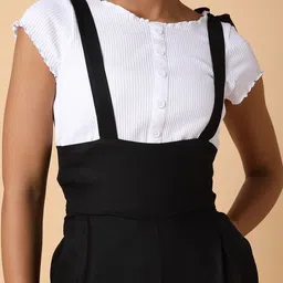 SHOWOFF Shoulder Straps Capri Jumpsuit image 3