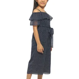 Nauti Nati Girls Printed Shoulder Straps Capri Jumpsuit image 2