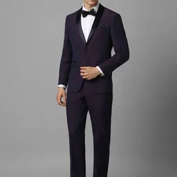 Louis Philippe Checked Tuxedo Slim-Fit 2-Piece Suit image 5