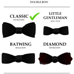 MUTAQINOTI Men Maroon Bow Tie image 5