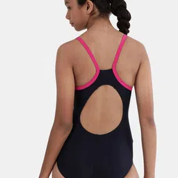 Speedo Girls Abstract Printed Shoulder Strap Bodysuit image 2