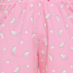 Lil Tomatoes Girls Conversational Printed Night Suit image 5