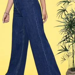 drewin Women Boyfriend High Rise Blue Jeans image 3