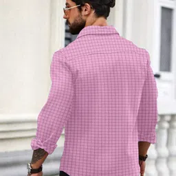 vellosta Men Regular Fit Checkered Casual Shirt image 2