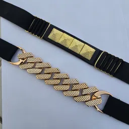 kingcong Women Casual, Evening, Formal, Party Black Synthetic, Artificial Leather Belt-picture-38