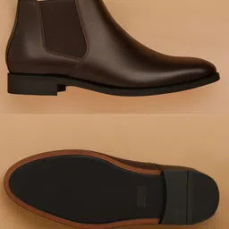 kraasa Chelsea Luxury Solid Outdoor, Trendy, Lightweight, Cushioned Footbed Boots For Men image 4