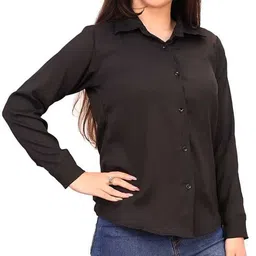 poshak wiz Women Regular Fit Solid Casual Shirt image 1