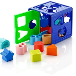 ssentrprioner Multicolor Shape Sorting Cube Toy for Toddlers – 16 Unique Shapes image 4