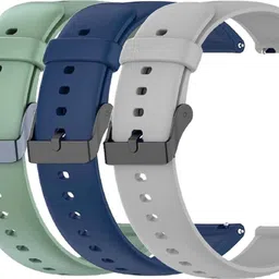 TRENDINGVIEW 22mm Smart Watch Strap (Combo Pack of 3) Silicone Belt with Quick Release Pins | Adjustable Length Smart Watch Strap-picture-10