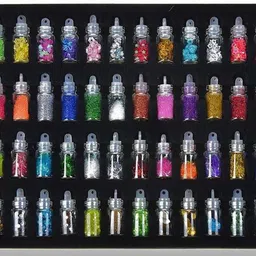 vnz 48 Bottles 3D Random Nail Art Glitter Sequins, Glitter Powder Decoration Kit-picture-37