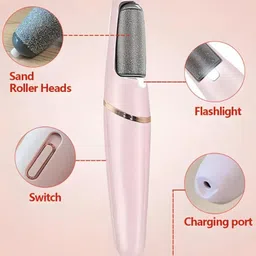 eybee Finishing Touch Professional Pedicure Electronic Tool and Scubber of Foot image 3