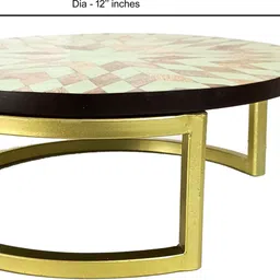 extreme karigari Wooden Cake Stand 3D design Server Set Desert Platter, Pizza, Cup Cake Iron, Wooden Cake Server image 3