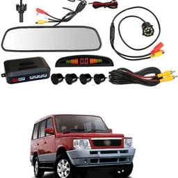 gonama LCD 4.3 Screen 4pc Car Parking Sensor Monitor Kit With Reverse Camera Sg226 LCD 4.3 Screen 4pc Car Parking Sensor Monitor Kit With Reverse Camera Sg226 Parking Sensor image 1